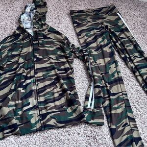 Camouflage Hoodie and Joggers Set
